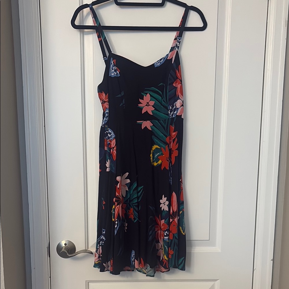 Floral Black Dress